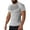 Silver, variant on Jamicy Athletic Workout Shirt for Men Gift for Father Men's Quick Dry Short Sleeve Compression Shirts Men's High Stretch Training Clothes Fitness Clothes Round Neck Top/Shirts