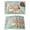 Teal, variant on Happy Easter Placemats Set of 4, Spring Easter Eggs Bunny Floral Blue Wood Placemats for Dining Table, Place Mats for Kitchen Tabletop, Waterproof Wipeable Dining Table Mats Set