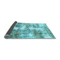 thumbnail image 2 of Ahgly Company Indoor Square Abstract Light Blue Modern Area Rugs, 8' Square, 2 of 4