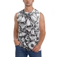 thumbnail image 1 of Balery Monochrome Botanical Illustration Camisetas sin mangas para hombre, absorbe la humedad y protege contra el mal olor.-Medium, 1 of 7