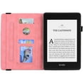 thumbnail image 5 of Case for Amazon Kindle Paperwhite 5 (11th Generation) 2021 6.8 inch, 3D Embossed Multi Viewing Angle Stand PU Leather Premium Luxury Slim Cover Folio Case Cover with Stylus Holder,Pink, 5 of 5