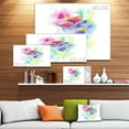 thumbnail image 3 of Esquisse Aquarelle Florale Colorée - Art Mural Floral Extra Grand, 3 of 4