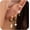 set1, variant on Gold Earrings for Women, 14k Gold Plated Dangle Huggie Earrings for Women Trendy Dainty Gold Hoop Earring Stacks Hypoallergenic Pearl Chain Drop Cartilage Earring Fashion Womens Jewelry