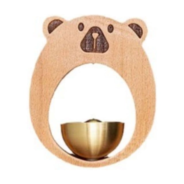 Carillon à Vent à Succion pour Porte Ours Heureux Sonnette de Porte