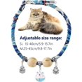 thumbnail image 5 of collier Pour Chat Avec Cloche,collier Pour Chat En Bois De Sapin,collier Anti-tranglement De Taille Rglable,adapt Aux Chats Et Autres Petits Anima, 5 of 5
