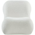 thumbnail image 4 of Meridian Furniture Quadra Cream Boucle Fabric Accent Chair, 4 of 5