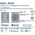 thumbnail image 2 of Apagador Sala Inoxium1AOxford 10Pzas Apagador 125-250VCA 10A 50/60Hz Plateado/Oxford Acero Inoxidable/PC., 2 of 4