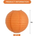 thumbnail image 2 of 6Pcs Round Paper Lanterns Decorative Hanging Paper Lanterns for Birthday Wedding Baby Bridal Shower Christmas Xmas Home Decor Party Decoration, 2 of 6