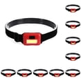 thumbnail image 2 of Greeniant Linterna frontal LED para acampar, correr, ciclismo, luz de cabeza ajustable, linterna con pilas, mochilero, lámpara de pesca, rojo Type1 NO1 Greeniant CBP227277, 2 of 6