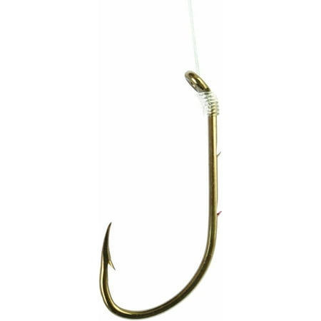 Eagle Claw 139W-7 Bait Holder Snel Fish Hook, 6 Piece, Bronze