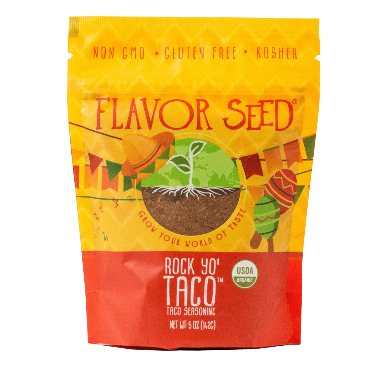 FLAVOR SEED Rock Yo' Taco Organic Taco Seasoning Mix Makes 45 lbs