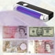 thumbnail image 4 of Injueey Luz de detección Detector de dinero antorcha lámpara de billetes falsos herramienta de detección portátil ABS, 4 of 6