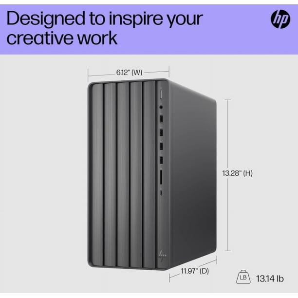 HP Envy Business Desktop Tower, Octa-Core i7-11700 4.9GHz, 16GB
