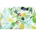 thumbnail image 6 of LittleSpring Summer Hawaiian Shirt for Little Boys Short Sleeve Button Down Shirts Casual Green Leaves 5T, 6 of 7