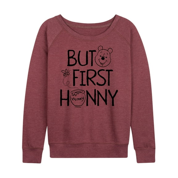 Winnie the Pooh - But First Honey - Women's Lightweight French Terry Long Sleeve Shirt