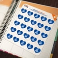 thumbnail image 5 of I Love Real Madrid! Heart Shaped Planner Calendar Scrapbook Craft Stickers, 5 of 6