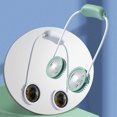 thumbnail image 4 of Yuarrent Ventilador para colgar en el cuello, recargable, portátil, manos libres, Control táctil de 360 ​​grados, bajo ruido, eléctrico, para Electrodomésticos Verde Yuarrent HA062659-02B, 4 of 6