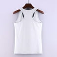 thumbnail image 6 of Hueook Womens Vest Women's Summer Wide I-shaped Slim Base Inner Versatile Slim Round Neck White M, 6 of 8