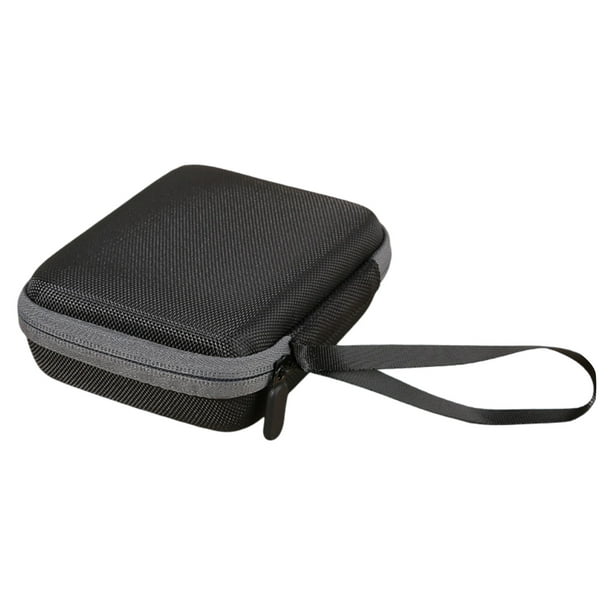 Estuche de PU y EVA para púas de guitarra, capacidad para más de 50 púas, correa de mano, cremallera y bolsillo de malla, portátil para instrumentos musicales acústicos y eléctricos