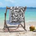 ArtVerse Triangle Pattern Beach Towel - 36 x 72 Blue & Purple - Walmart.com