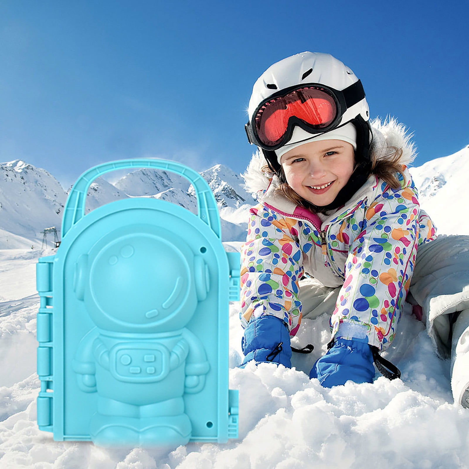 Moules à Briques De Neige – Kit Construction Fort De Neige – Pelle + Grattoir Inclus – ABS Sans Bavures – Jeu De Plage Et Neige – Cadeau Hiver été – Pour Enfants Dès 3 Ans – Loisirs Créatifs