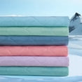 thumbnail image 4 of Aisbo Summer Cooling Blanket for Hot Sleepers, Dark Green and Light Gray Throw Size Cooling Comforter., 4 of 8