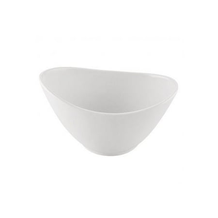 

Catering Collection Oval Salad Super Bowl 48 Oz. 9-3/8 W X 6 L X 5-1/4 H Porcelain White 2 packs