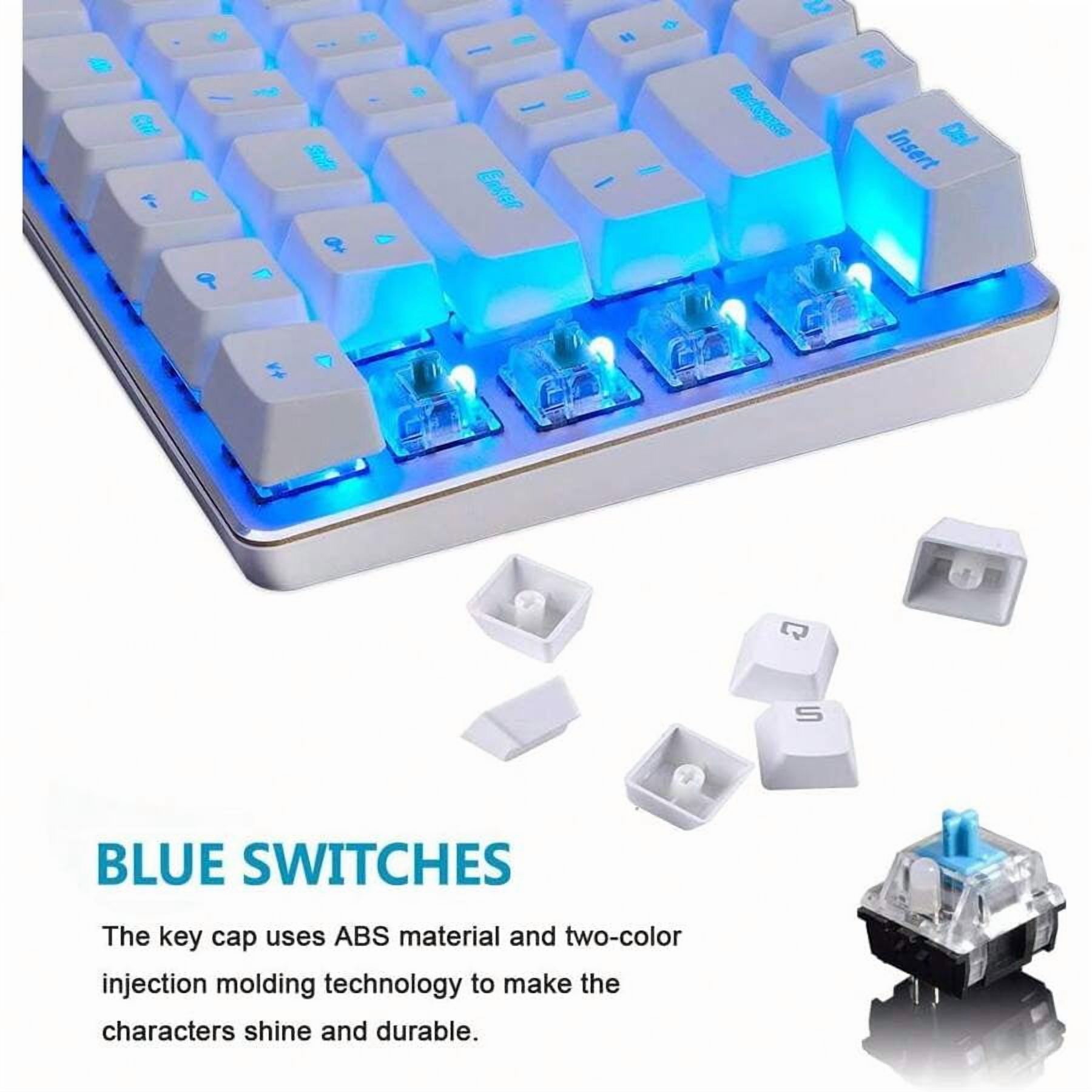 80% Mechanical Gaming Keyboard And Mouse Mousepad,3 In 1 Gaming Set,Rainbow LED Backlit,RGB 12000 DPI Lightweight Gaming Mouse With Honeycomb Shell,Large Mouse Pad For PC Gamer