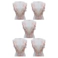 thumbnail image 3 of maskred Sturdy And Durable Lace Applique With 3D Beads And Rhinestones With Materials Are Sturdy And Durable Multiple Colors Champagne pink A 5Set, 3 of 6