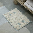 thumbnail image 5 of Better Trends 5 Piece Bathroom Rug Set 100% Cotton Extra Soft Tufted Bath Rug Water Absorbent Non-Slip Bath Mat Machine Washable (Blue) Medallion Collection, 5 of 10