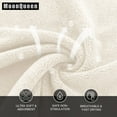 thumbnail image 2 of Toallitas MOONQUEEN Ultra Soft Premium de 30 x 30 cm, 24 unidades, color crema, 2 of 7