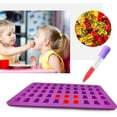 thumbnail image 3 of Jello Mold Gummy Molds Candy Molds Silicone Chocolate Heat Resistant Non-Stick Food Grade Silicone 4 Pcs & 4 Droppers, 3 of 8
