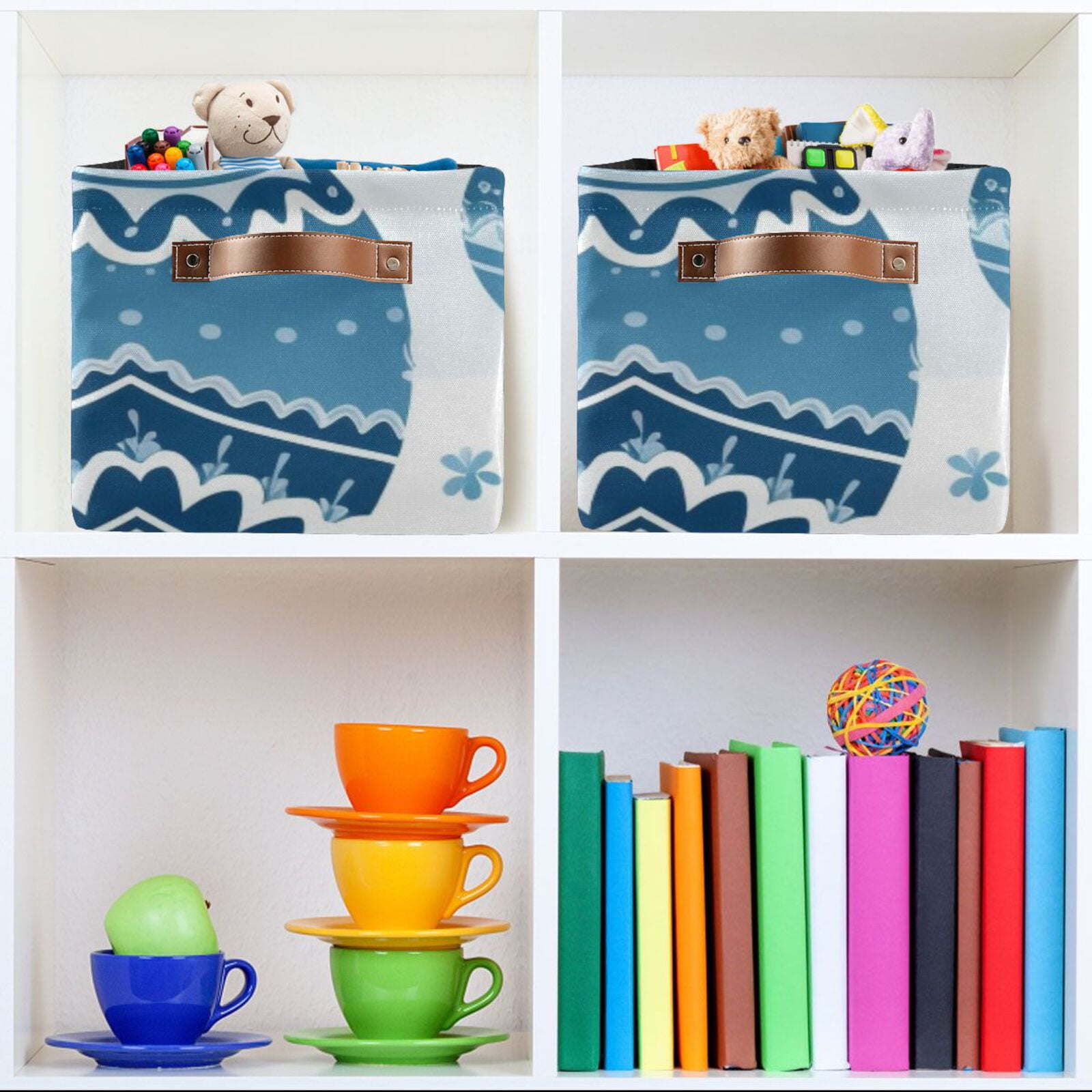 Easter Eggs Boho Storage Bins Baskets With Handles Storage Box Clothes Organizer Organization Toys