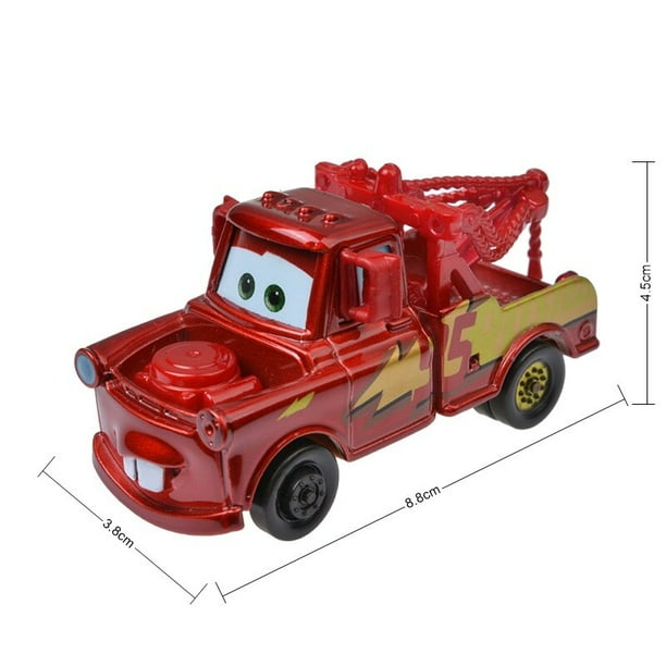 Disney Pixar Cars 3 Frank Tractor Lightning McQueen Mater Miss Fritter Ramirez 1:55, vehículo fundido a presión, juguetes de aleación de Metal, regalo para niños Gao Jinjia LED