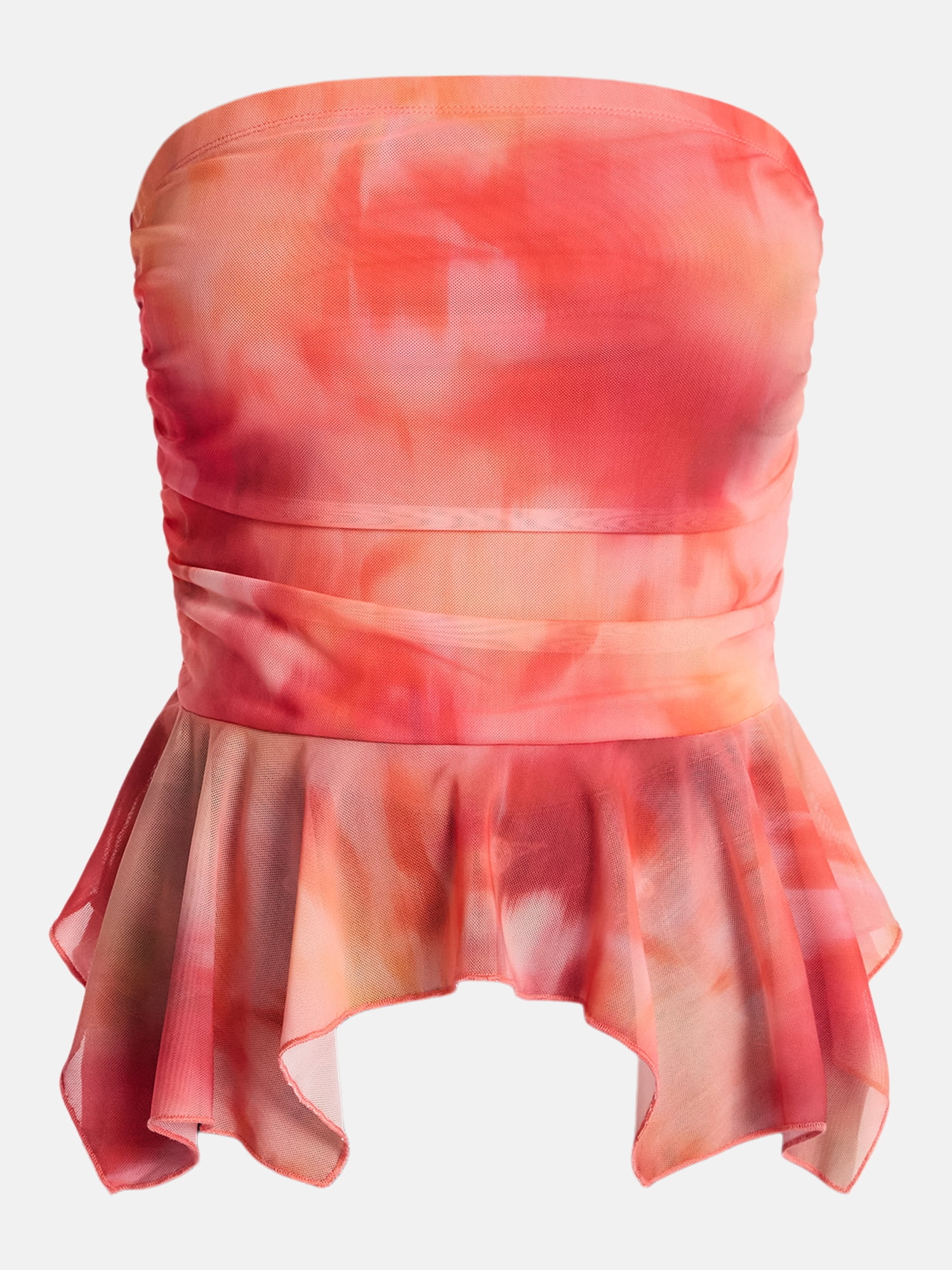 Madden NYC Women’s Peplum Tube Top, Sizes XXS-XXL