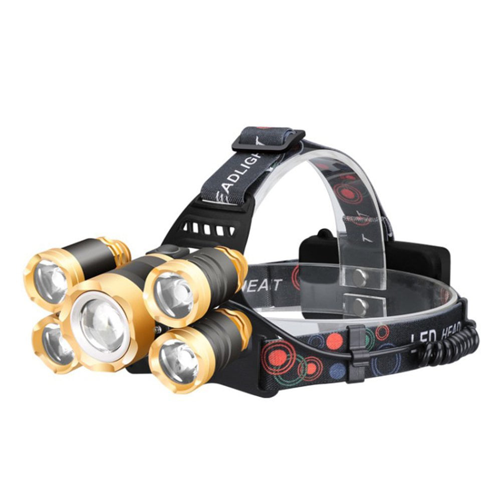 Details about   5LED Induction Headlamp Headlight For Camping Hiking Fishing Light Torch Lamp 