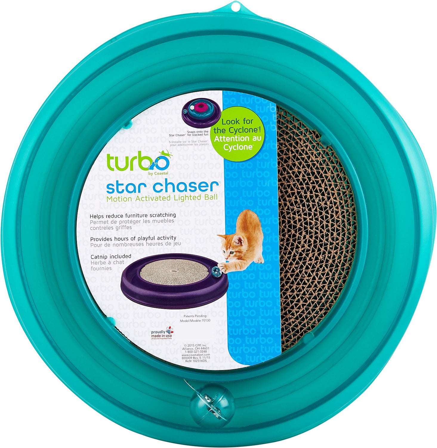 Bergan Star Chaser Turbo Scratcher Cat Toy, Color Varies Walmart Canada