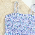 thumbnail image 6 of Hienoo Big Girls Floral Swimsuit Smocked Bikini Set Bathing Suit Beach Swimwear, 2-Piece, 6 of 8