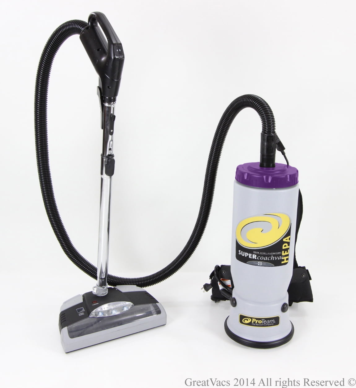 ProTeam Super CoachVac Commercial Backpack Vacuum Cleaner With