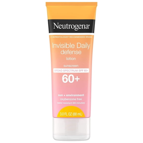 Neutrogena Invisible Daily Defense Sunscreen Lotion SPF 60 3 fl oz (Pack of 2)