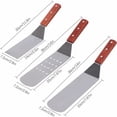 thumbnail image 2 of Jinsinto 3PCS Stainless Steel Plancha Spatula Plancha Kit Barbecue Utensils Spatulas Stainless Steel Plancha Spatula Accessory for Flat Cooking on the Barbecue Grill kit -, 2 of 5