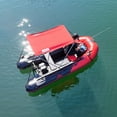 thumbnail image 5 of ALEKO BSTENT320R Summer Canopy Boat Tent Sun Shelter Sunshade for Inflatable Boats, Red, 5 of 11