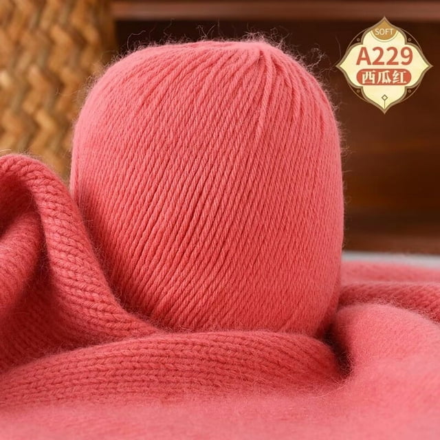 XmhyTop-A Hilo de lana de lujo de 100 g, hilo suave para tejer a crochet, ideal para hacer suéteres, gorros y bufandas, C29