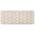 thumbnail image 1 of Cartoon Kitchen Mat, Boy Girl Crawling Lying down Rattle Ball Milk Bottle Pattern Brother Sister, Plush Decorative Kitchen Mat with Non Slip Backing, 47" X 19", Ivory Pink Blue, by Ambesonne, 1 of 1