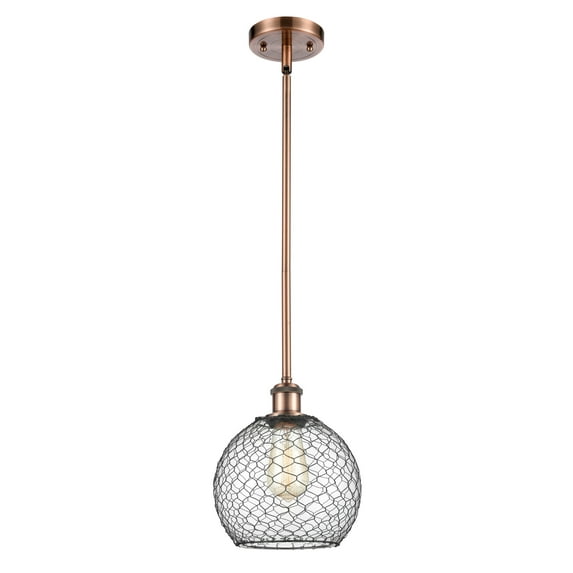 Innovations Lighting 516-1S Farmhouse Chicken Wire Farmhouse Chicken Wire 8" Wide Mini