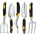 thumbnail image 1 of Juego de 5 herramientas de jardinería Apuakthei, kit de trabajo de jardinería de aluminio con mango ergonómico de goma suave, herramientas manuales, juego de herramientas suculentas, herramientas de, 1 of 7