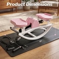 thumbnail image 2 of Kdymod Lateral Rocking Fitness Stepper, Low Impact Portable Exercise Stepper, Workout Machine, Rock Stepper Machine with Digital Monitor & Resistance Bands,Pink, 2 of 9