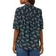 thumbnail image 2 of Lee Women's All Purpose Short Sleeve Ruffle Neck Top, 2 of 5