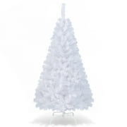 Giantex 6' Artificial PVC Christmas Tree Basic Type Tree Holiday Season White
