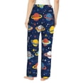 thumbnail image 3 of Daiia Planets and Stars Women's Sleep Pant with Pockets and Drawstring,Pajama Pants-XX-Large, 3 of 9